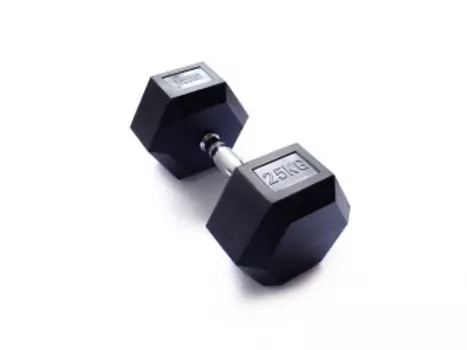 Гантель Original Fittools 25 кг гексагональная