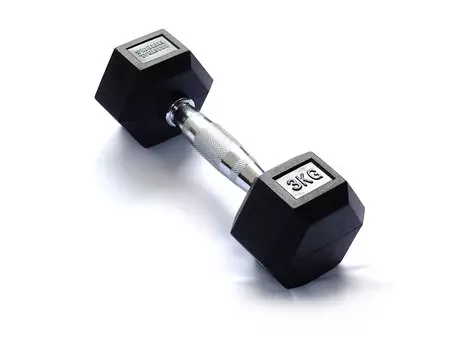 Гантель Original FitTools 3 кг гексагональная