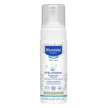 MUSTELA Гиполлергенный шампунь-мусс Stelatopia Foam Shampoo для чувствительной кожи 150.0