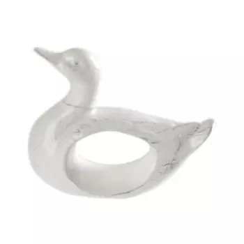 Кольцо для салфеток, 9 см, керамика, белое, Утка, Duck
