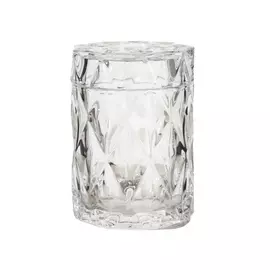 Конфетница, 12 см, с крышкой, стекло Р, Ромб, Rhomb