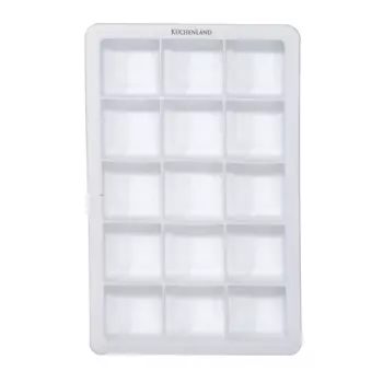 Форма для льда, 18х12 см, 15 отд, силикон, белая, Soft kitchen