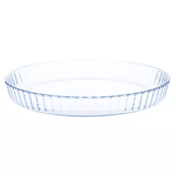 Форма для запекания, 27 см, стекло Т, круглая, Cook ribbed