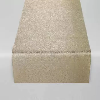 Дорожка настольная, 33х150 см, ПВХ, золотистая, Azhur