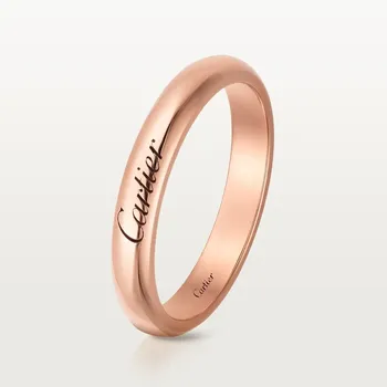 Кольцо Cartier C de Cartier Wedding, 3 мм, розовое золото