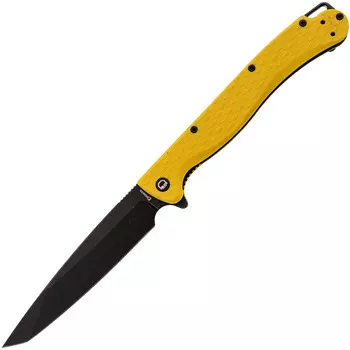 Складной нож Daggerr Shogun Yellow BW DL, сталь 8Cr14MoV, рукоять FRN желтый