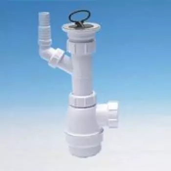 Сифон бутылочный 1.1/2"х40мм прямой со штуцером MRSK3