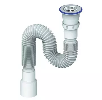 Сифон Юникорн ИС.110323 гофрированный универсальный 80 см 1 1/2"х40/50