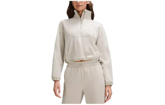 Женская толстовка Softstreme Brushed Half Zip Lululemon, Twilight Rose/Twilight Rose
