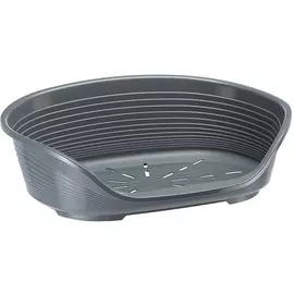 Лежак Ferplast SIESTA DELUXE пластиковый для собак (Siesta 4, Темно — серый)