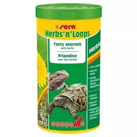 Корм Sera Herbs’n’Loops для рептилий (1 л, 120 г)