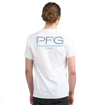 Мужская футболка с короткими рукавами и рисунком Columbia PFG, цвет New White