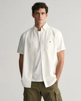 Повседневная рубашка GANT Regular fit Button Up Shirt CLASSIC, белый