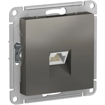 Розетка Ethernet RJ-45 (сталь) Systeme Electric AtlasDesign ATN000983