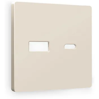 Лицевая панель Ambrella Volt ALFA (Бежевый матовый) для розетки 2USB A+C QUANT AP3310