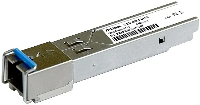 Трансивер D-link 330R/3KM/A1A с 1портом 1000Base-BX-U (Tx:1310 нм, Rx:1550 нм) для одномодового оптического кабеля (до 3 км), SC