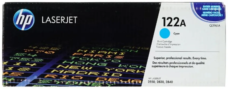 Картридж HP Q3961A для принтера color LaserJet 2550/2820/2840 голубой (4000 - 5%)