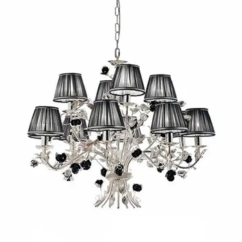 Подвесная люстра 6906/8+4 11_V2544 MM Lampadari Paris с розой