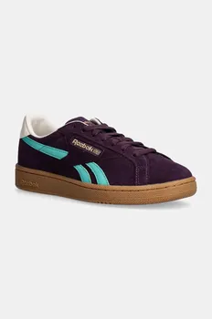 Замшевые кроссовки Reebok Classic Club C Grounds Uk, фиолетовый
