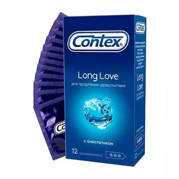 Contex Long Love Презервативы с анестетиком 12 шт