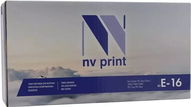 Картридж лазерный NV Print NV-E16 (E-16), черный, 2000 страниц, совместимый для Canon FC100/200/300 Series, PC800 Series