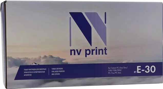 Картридж лазерный NV Print NV-E30 (E-30), черный, 4000 страниц, совместимый для Canon FC100/200/300 Series, PC800 Series