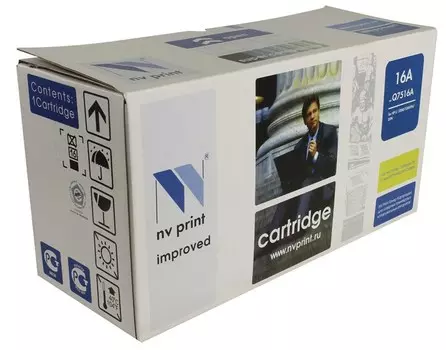 Картридж лазерный NV Print NV-Q7516A (16A), черный, 12000 страниц, совместимый для LaserJet 5200dtn / 5200 / 5200L / 5200tn