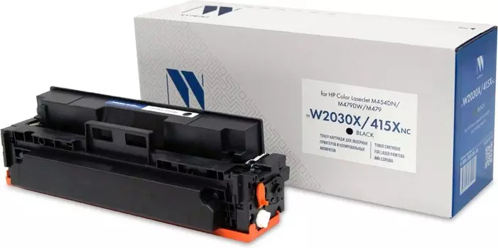 Картридж лазерный NV Print NV-W2030X 415X Bk (№415X/W2030X), черный, 7500 страниц, совместимый для CLJ M454DN/M479DW/M479