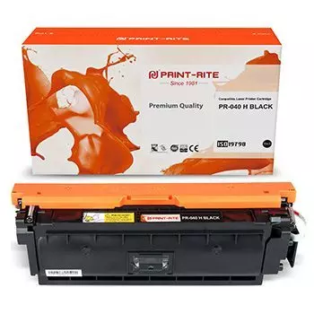Картридж лазерный Print-Rite PR-040 H BLACK (040HBK/0461C001), черный, 12500 страниц, совместимый для LBP 710CX/LBP 712CX