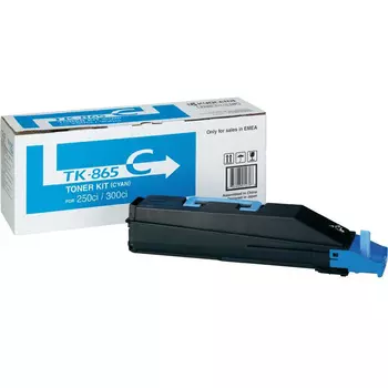 Картридж лазерный Kyocera TK-865C/1T02JZCEU0, голубой, 12000 страниц, оригинальный для Kyocera TASKalfa 250ci, TASKalfa 300ci