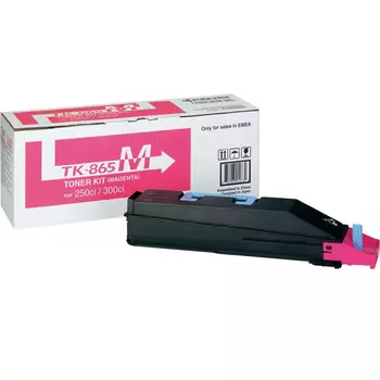 Картридж лазерный Kyocera TK-865M/1T02JZBEU0, пурпурный, 12000 страниц, оригинальный для Kyocera TASKalfa 250ci, TASKalfa 300ci