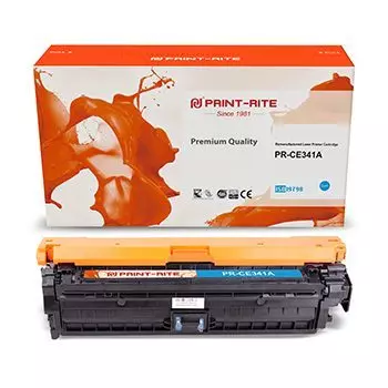 Картридж лазерный Print-Rite PR-CE341A (№651A/CE341A), голубой, 16000 страниц, совместимый для CLJ M775