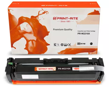 Картридж лазерный Print-Rite PR-W2210X (№207X/W2210X), черный, 3150 страниц, совместимый для M255/MFP M282/M283