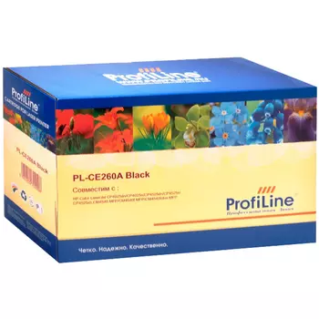 Картридж лазерный ProfiLine PL-CE260A (CE260A), черный, 8500 страниц, совместимый для CLJ CP4525DN/CP4525N/CP4525XH, черный