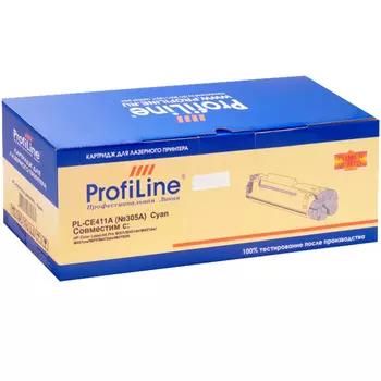 Картридж лазерный ProfiLine PL-CE411A ( №305A/CE411A), голубой, 2600 страниц, совместимый для Color LaserJet Pro M351/M451dn/M451dw/M451nw/MFP/M475dw/M475DN