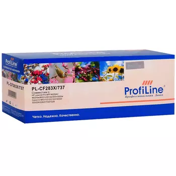 Картридж лазерный ProfiLine PL-CF283X/737 (CF283X/737), черный, 2200 страниц, совместимый для LaserJet Pro MFP M125/M127fn/M127fw/M225dn, iC MF211/212/215/216/222/223/224/226/217/227/229