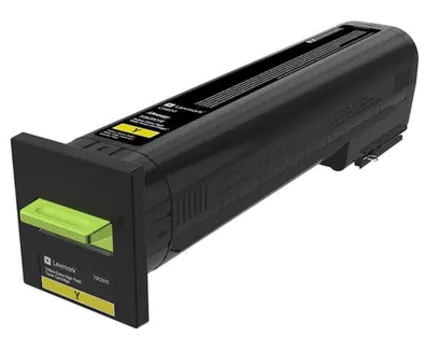 Картридж лазерный Lexmark 72K5XYE, желтый, 22000 страниц, оригинальный для Lexmark CS820