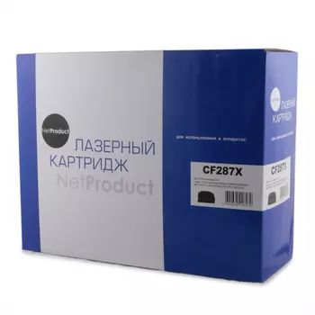 Картридж лазерный NetProduct N-CF287X (87X/CF287X), черный, 18000 страниц, совместимый для LJ M506dn/M506x/M527dn/M527f/M527c