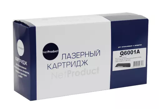 Картридж лазерный NetProduct N-Q6001A (Q6001A), голубой, 2000 страниц, совместимый для CLJ 1600/2600/2605