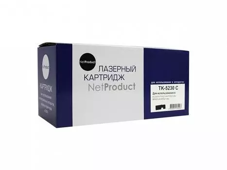 Картридж лазерный NetProduct N-TK-5230C (TK-5230C/1T02R9CNL0), голубой, 2200 страниц, совместимый для Kyocera P5021cdn/M5521cdn