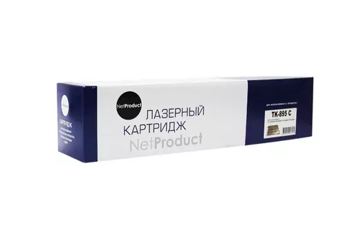 Картридж лазерный NetProduct N-TK-895C, голубой, 6000 страниц, совместимый для Kyocera FS-C8025MFP/8020MFP