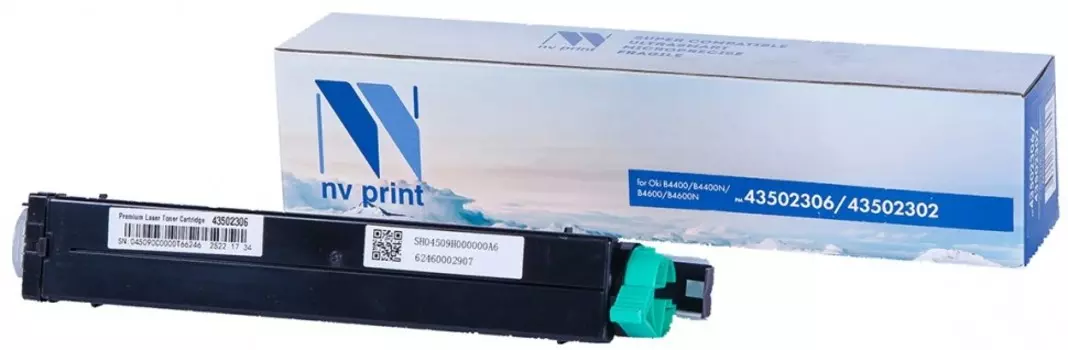 Картридж лазерный NV Print NV-43502306/43502302 (43502306/43502302), черный, 3000 страниц, совместимый для OKI B4400/ B4525/ B4545/ B4600