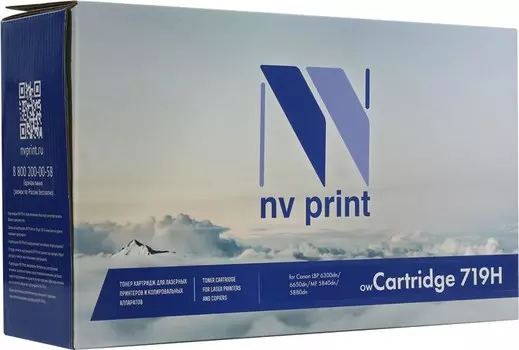 Картридж лазерный NV Print NV-719H (719H), черный, 6400 страниц, совместимый для Canon i-SENSYS LBP-6300 / 6650, MF5840 / 5880 / 5940 / 5980