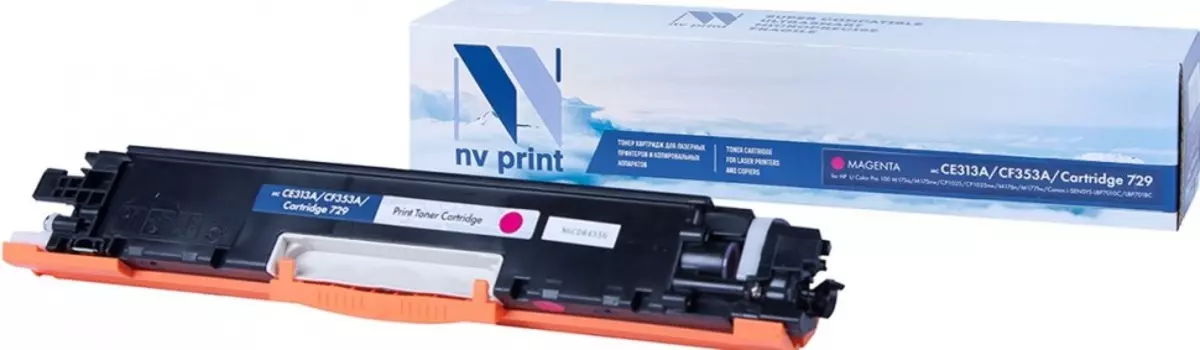Картридж лазерный NV Print NV-CE313A/CF353A/729M (126A/130A/729/CE313A/CF353A/4368B002), пурпурный, 1000 страниц, совместимый для LJC Pro 100 M175a/M175nw/CP1025/CP1025nw/M176n/M177fw, i-SENSYS LBP7010C/LBP7018С
