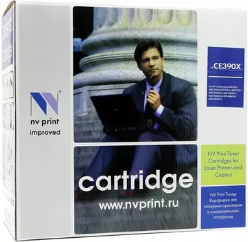 Картридж лазерный NV Print NV-CE390X (90X), черный, 24000 страниц, совместимый для LaserJet Enterprise M4555 / M4555f / M4555fskm / M4555h / 600 M601dn / 600 M601n / 600 M602dn / 600 M602n / 600 M602x / 600 M603dn / 600 M603n / 600 M603xh
