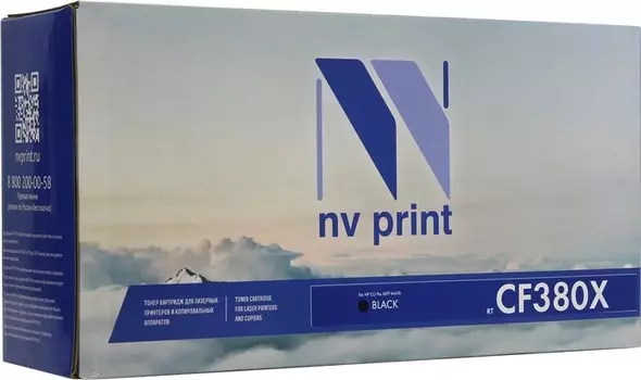 Картридж лазерный NV Print NV-CF380XBk (312X), черный, 4400 страниц, совместимый для Color LaserJet Pro MFP M476 series