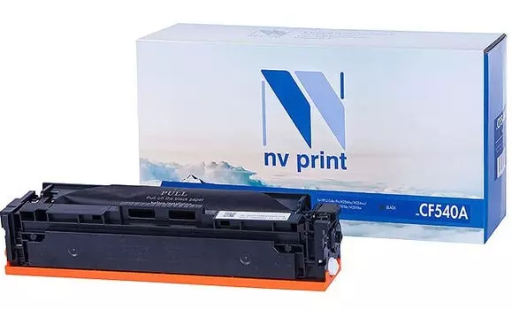 Картридж лазерный NV Print NV-CF540ABk (203A/CF540A), черный, 1400 страниц, совместимый для CLJ Pro M254dw/M254nw/MFP M280nw/M281fdn/M281fdw