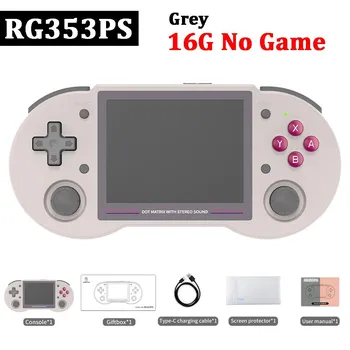 Портативная игровая консоль Anbernic Rg353ps, Linux, 3,5 дюйма, Ips, ретро-игровой плеер, 16 + 256 г, поддержка 5000+ игр, 5 г, Wi-Fi, онлайн-выход Hd Purple 16G No Game