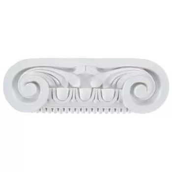 Капитель к пилястре полиуретан Decomaster DK-82211A белая 6.5 см
