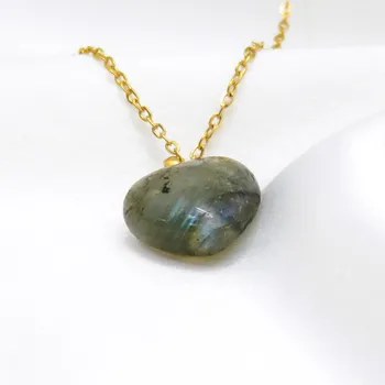 12 мм кулон Love Simple Peach Heart высококачественное ожерелье из натурального камня для женщин на лето